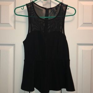 Babydoll mesh top top